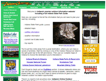 Tablet Screenshot of indianaoutfitters.com